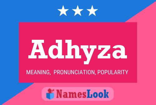 Adhyza Name Poster