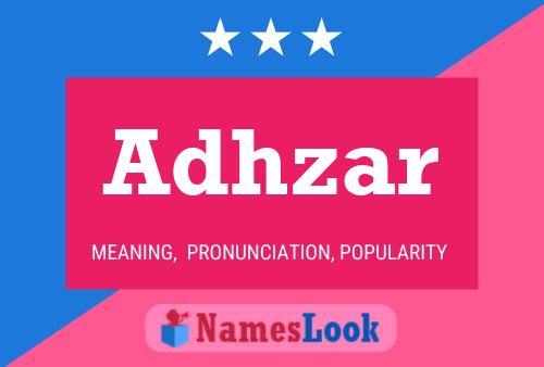 Adhzar Name Poster