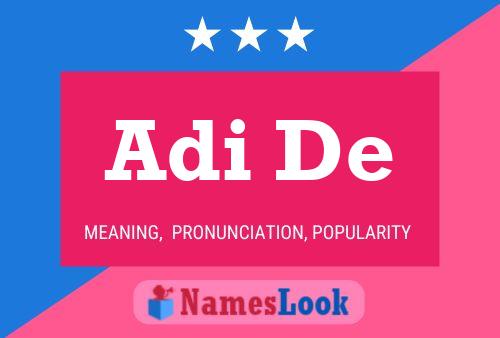 Adi De Name Poster