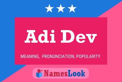 Adi Dev Name Poster