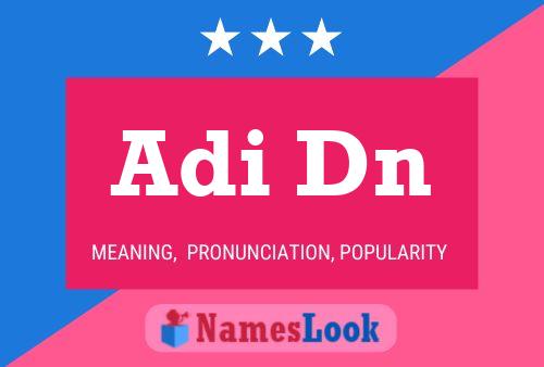 Adi Dn Name Poster