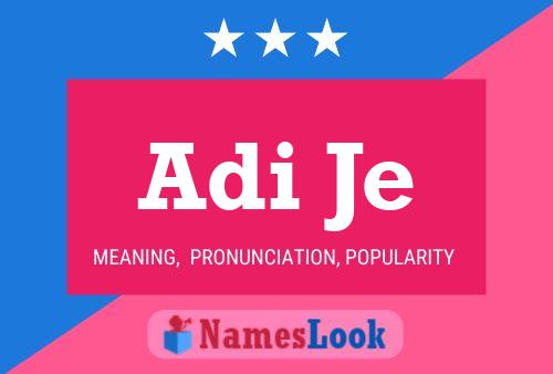 Adi Je Name Poster