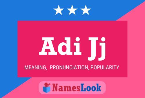 Adi Jj Name Poster