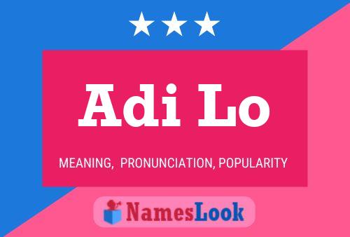 Adi Lo Name Poster