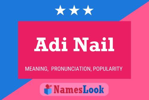 Adi Nail Name Poster