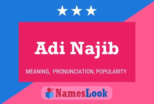 Adi Najib Name Poster