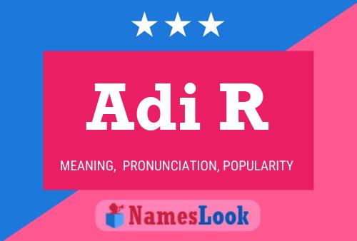 Adi R Name Poster