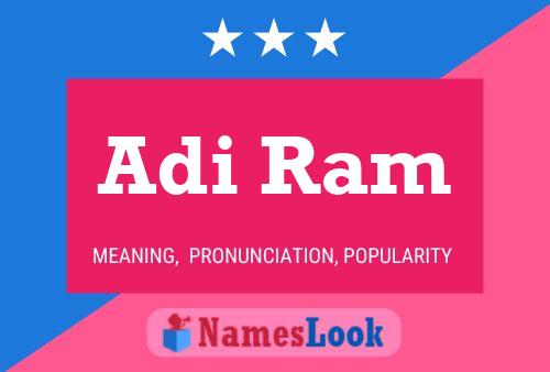 Adi Ram Name Poster