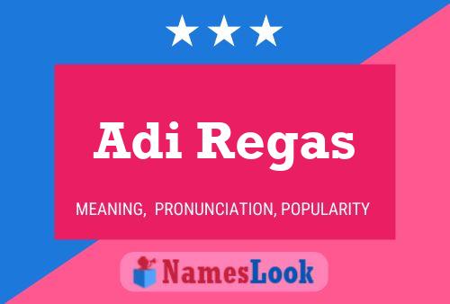 Adi Regas Name Poster