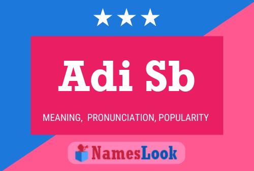 Adi Sb Name Poster