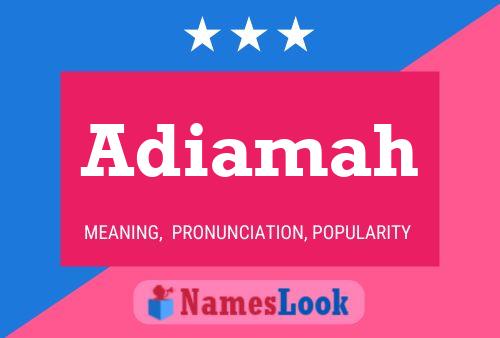 Adiamah Name Poster