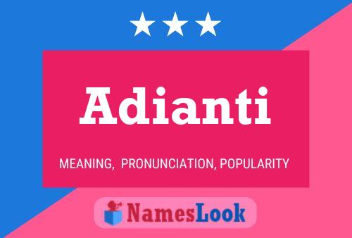 Adianti Name Poster