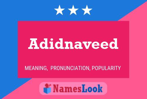 Adidnaveed Name Poster