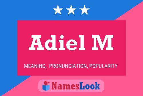 Adiel M Name Poster