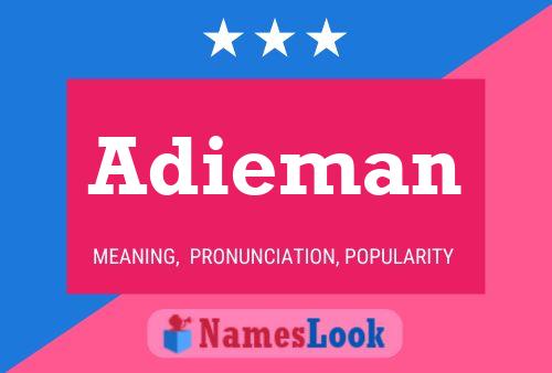 Adieman Name Poster