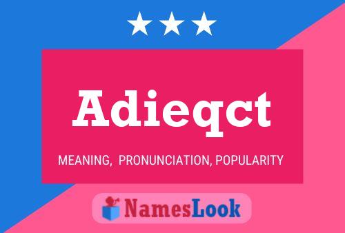 Adieqct Name Poster