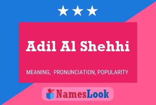 Adil Al Shehhi Name Poster