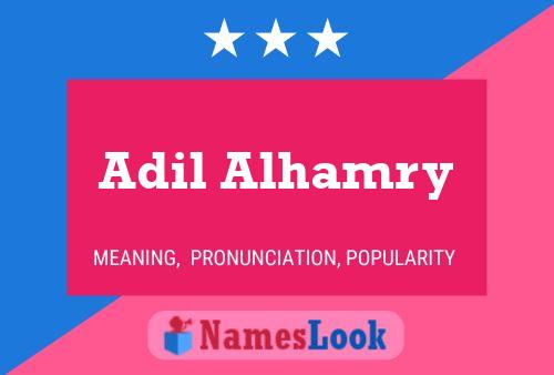 Adil Alhamry Name Poster