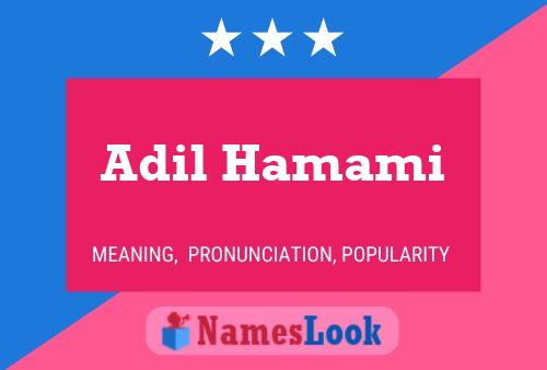 Adil Hamami Name Poster