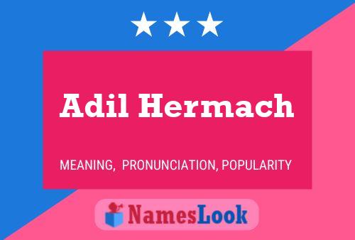 Adil Hermach Name Poster