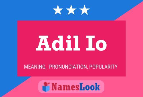 Adil Io Name Poster