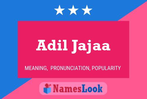 Adil Jajaa Name Poster