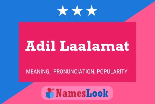 Adil Laalamat Name Poster