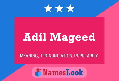 Adil Mageed Name Poster