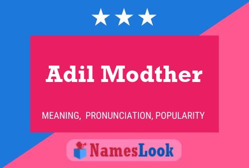 Adil Modther Name Poster