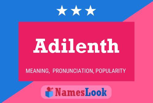 Adilenth Name Poster