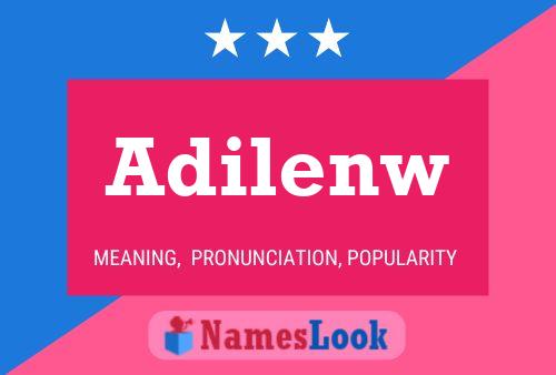 Adilenw Name Poster