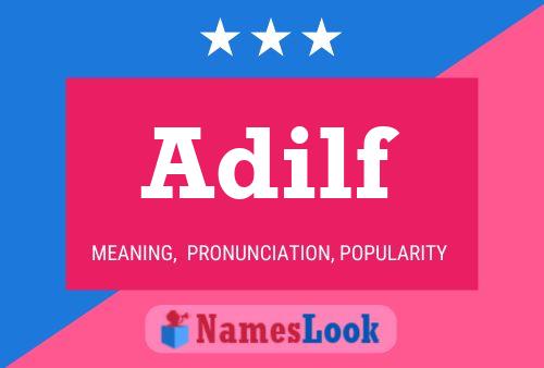 Adilf Name Poster