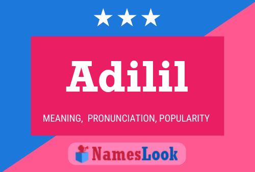 Adilil Name Poster