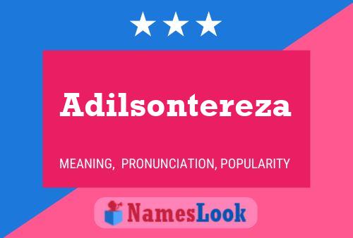 Adilsontereza Name Poster