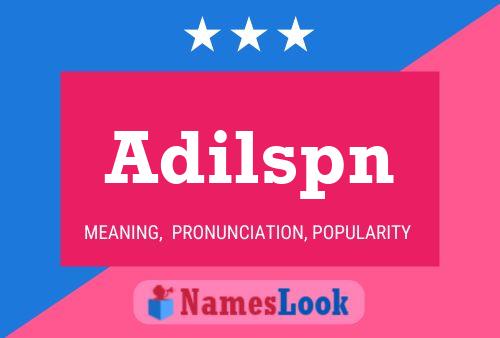 Adilspn Name Poster