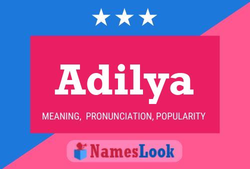 Adilya Name Poster