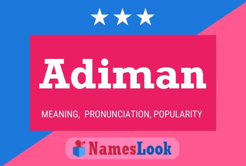 Adiman Name Poster