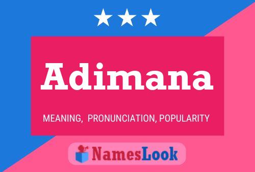 Adimana Name Poster