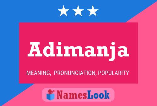 Adimanja Name Poster