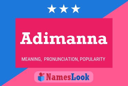 Adimanna Name Poster