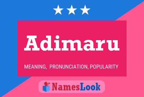 Adimaru Name Poster