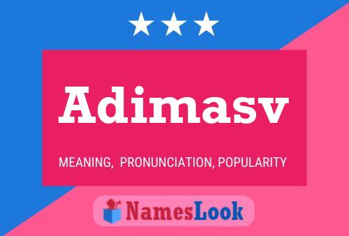 Adimasv Name Poster