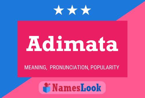 Adimata Name Poster