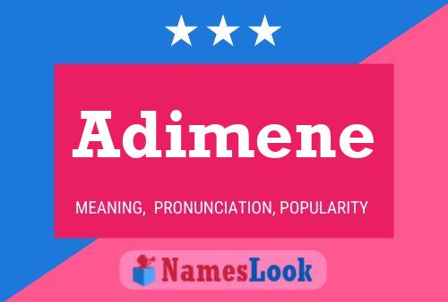 Adimene Name Poster