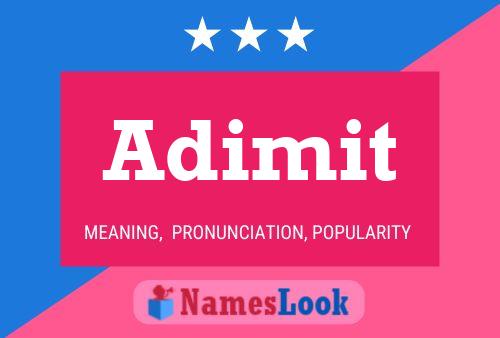 Adimit Name Poster