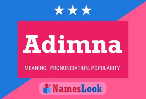 Adimna Name Poster