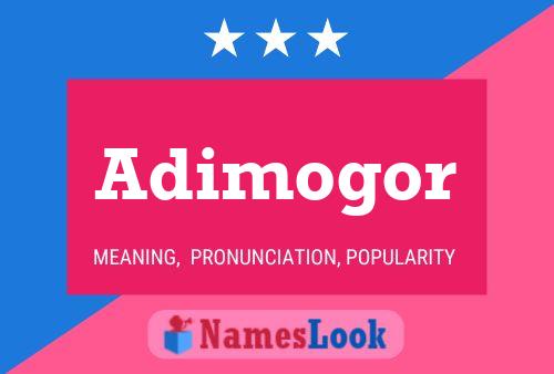 Adimogor Name Poster