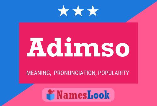 Adimso Name Poster