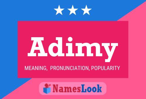 Adimy Name Poster