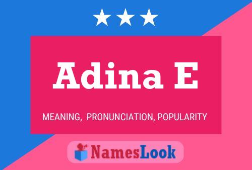 Adina E Name Poster